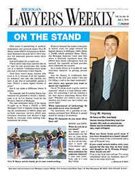 Troy Haney in Michigan Lawyers Weekly